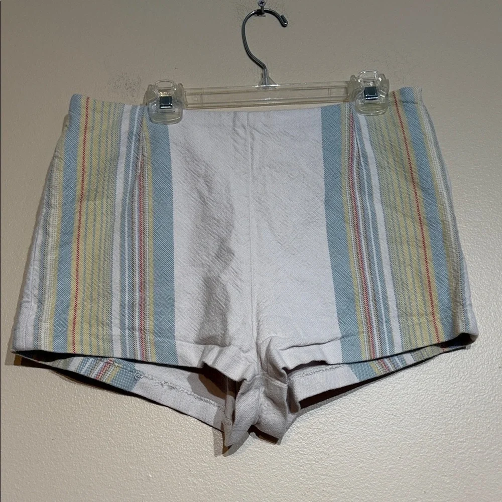 Free People Multicolor Striped High Waist Shorts